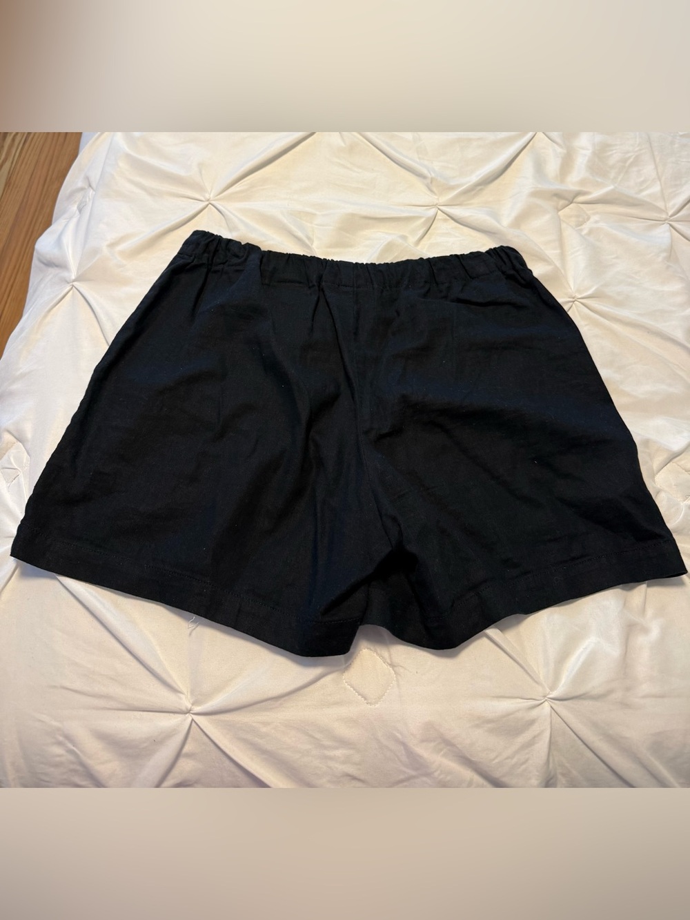 Banana Republic Black Elastic-Waist Casual Bermuda Shorts